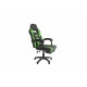 Aga Office chair Black - Green with footrest