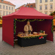 Aga Scissor Stand PARTY 3x4.5m Burgundy