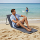 Linder Exclusiv Folding Beach Lounger Grey