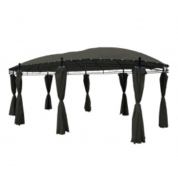 Aga Garden gazebo PAVILON OVAL MC3631 Dark Grey