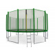Aga SPORT PRO Trampoline 460 cm Dark Green + protective net + ladder + shoe pocket
