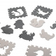 Aga Contrast Foam Puzzle 85 cm x 85 cm 9 pieces Black and white