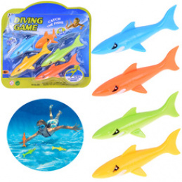 Set of 4 colorful SHARKS for children's diving lessons SP0834 universal
