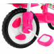 children's tricycle Elephant Pink + sounds + canopy + barrier + footrest + handle + runners + storage space