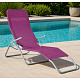 Aga Garden Lounger SIESTA Dark Pink