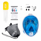 Aga Full Face Snorkeling Mask S/M White/Blue