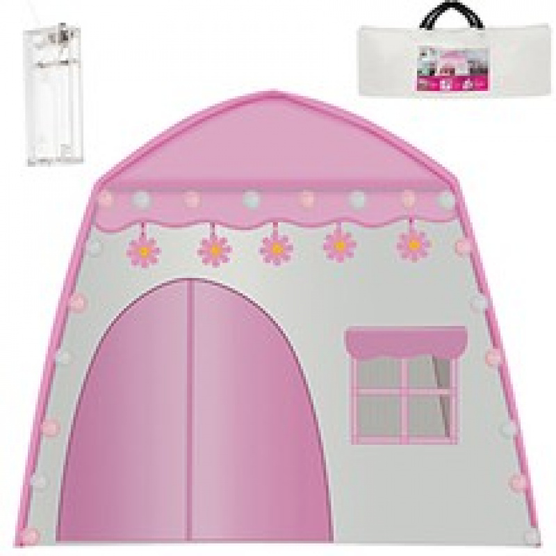Children's tent with lights pink Kruzzel 17489