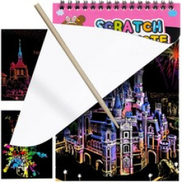 Set of scratch sheets + wooden stylus 22449 universal