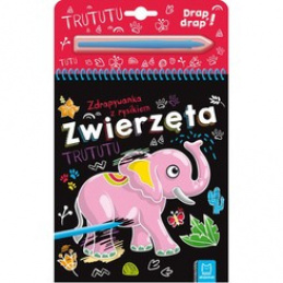 Colorful scratch card with a stylus. Animals. KS0653 universal
