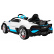 Bugatti Divo Kids Electric Car White + Remote Control + EVA + Slow Start + LED MP3
