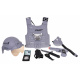 Children's Pilot Set for Kids 3+ Interactive Gun + Adjustable Helmet + Vest with Oxygen Mask + Accessories