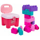 Set of Soft Blocks + Pink Chair with Storage Space