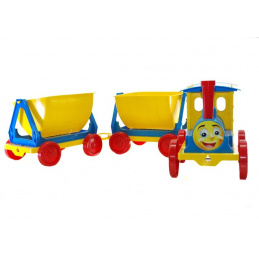 Doloni Plastic train with 2 cars Blue