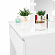 Aga Dressing table with mirror, lighting and el.drawer Glossy White