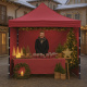 Aga Scissor Stand PARTY 2x2m Burgundy