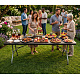 Aga Garden Folding Table 240x74x74 cm Black