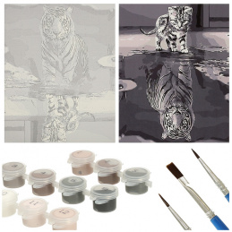 Aga Paint by Numbers 40x50cm Cat and Tiger