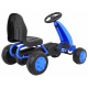 First Pedal Go-Kart for Youth Blue + Chain Drive + Rubber Wheels