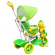 3-Wheeled Balance Bike for Kids Kačenka Green + Sounds + Canopy + Barrier + Footrest + Handle + Storage Space