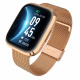 Garett GRC STYLE Smartwatch Gold with a Gold Steel Strap
