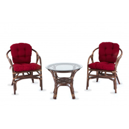 Aga Ratan Set SITA Brown/Dark Red
