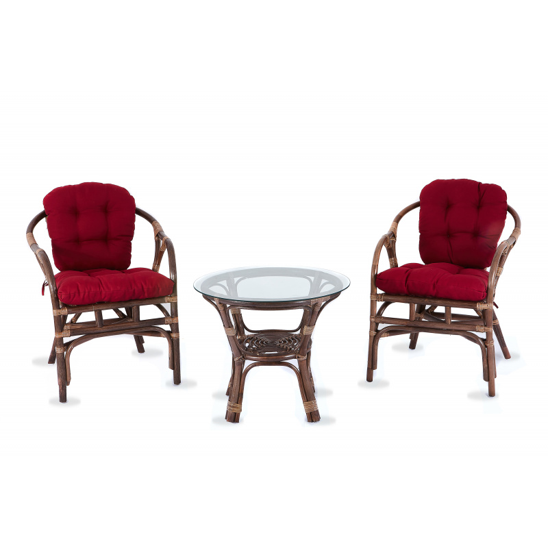 Aga Ratan Set SITA Brown/Dark Red