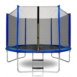 Aga SPORT TOP Trampoline 305 cm Blue + Safety Net + Ladder