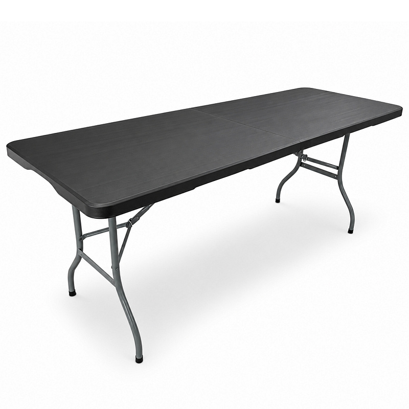 Aga Garden Folding Table 180x74x74 cm Black