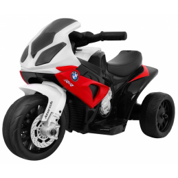 BMW S1000 RR Mini Battery-Powered Motorcycle for Kids Red + 3 Wheels + Sounds + LED Light