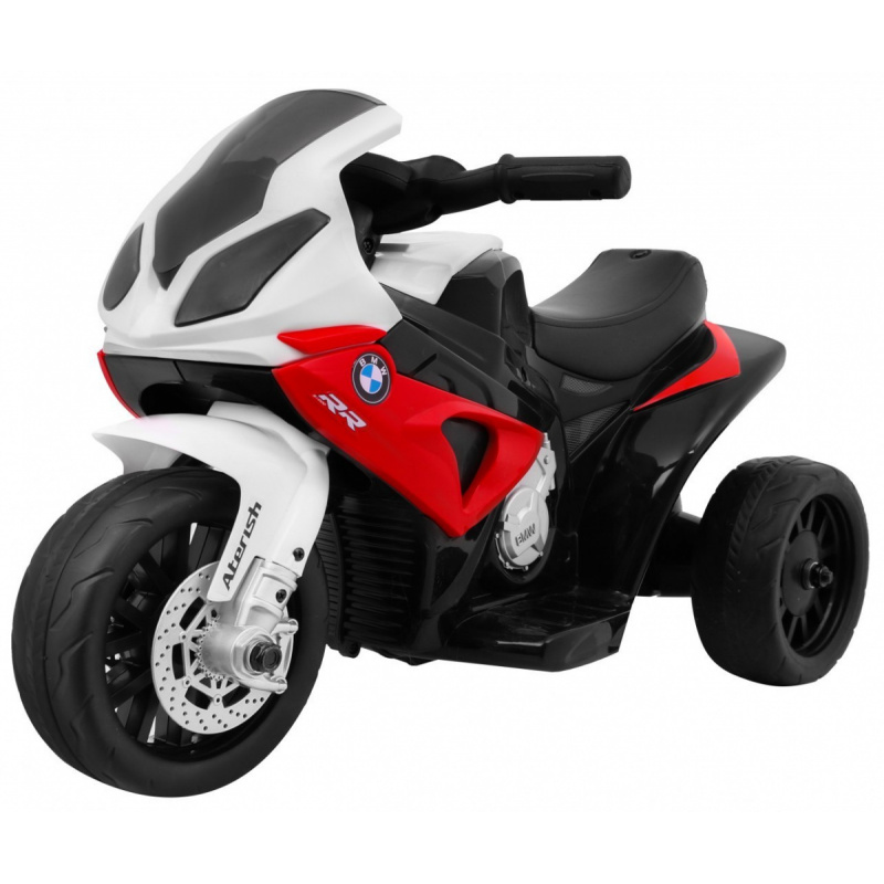 BMW S1000 RR Mini Battery-Powered Motorcycle for Kids Red + 3 Wheels + Sounds + LED Light
