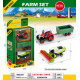 Set of Agricultural Vehicles Tractor + Combine Harvester