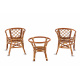 Aga Rattan set SITA Honey Dark Brown