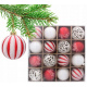 Aga Christmas Ornaments MIX 6cm 16pcs Red/White
