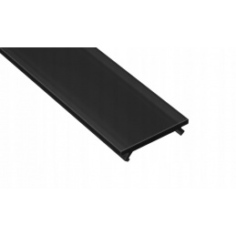 PMMA diffuser for LED profile A, B, C, D, Y, Z - 1m - black
