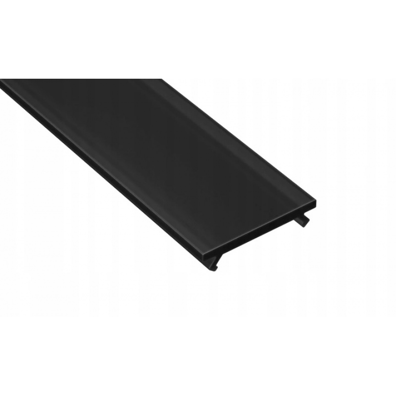 PMMA diffuser for LED profile A, B, C, D, Y, Z - 1m - black