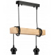 Hanging ceiling LED light wooden beam 2xE27 Wooden Ball Chandelier