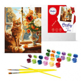 Paint by Numbers Set KHO6604 40x50 Rusty Cat AP0038 Universal