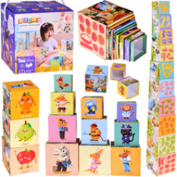 Educational cube puzzles for children - creative jigsaw 10 pieces. ZA5868 universal