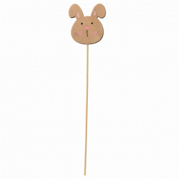 Wooden bunny on an Easter pick