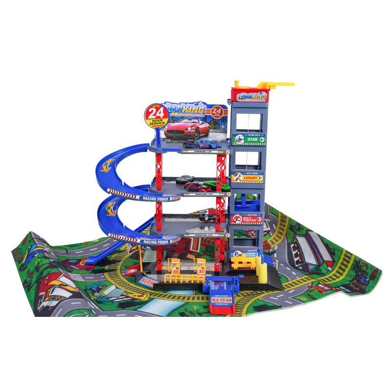 MEGA Multi-Level Parking Garage with Mat + Accessories