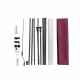 Aga Telescopic Awning 350x120 cm Burgundy