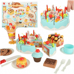Aga Children's Birthday Cake - Blue 75 pieces