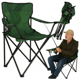 Folding fishing camping chair LUARO green