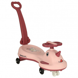 LED Swing FIX S1 gravity scooter with handle pink max. 65 kg
