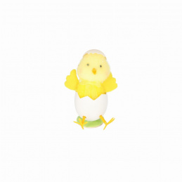 Textile chick to be placed in an Easter eggshell