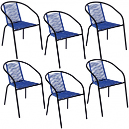 6 x Garden Chair Bistro - String