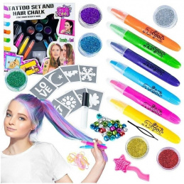 B50E TATTOO SET, COLORED HAIR