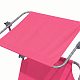 Aga 2x Garden Reclining Lounger with Canopy Pink