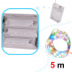 Decorative wire LED lights 5m 50LED multicolour