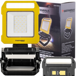 Portable Charging LED Headlamp with Clip 10W - IP54 - Cool Color